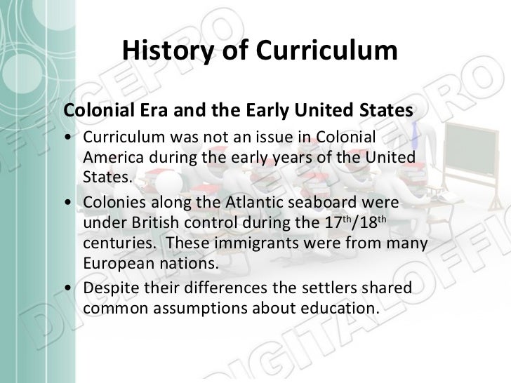 Curriculum, history and elements of curriculum