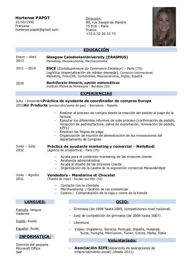 Curriculum hp español