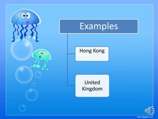 Examples
Hong Kong
United
Kingdom
 