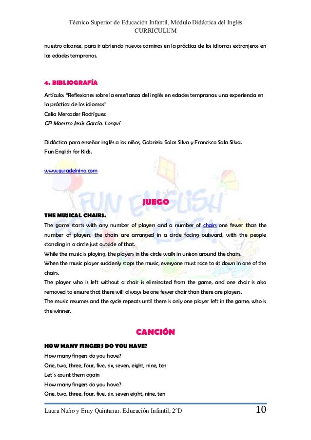 Curriculum En Ingles Curriculum En Ingles
