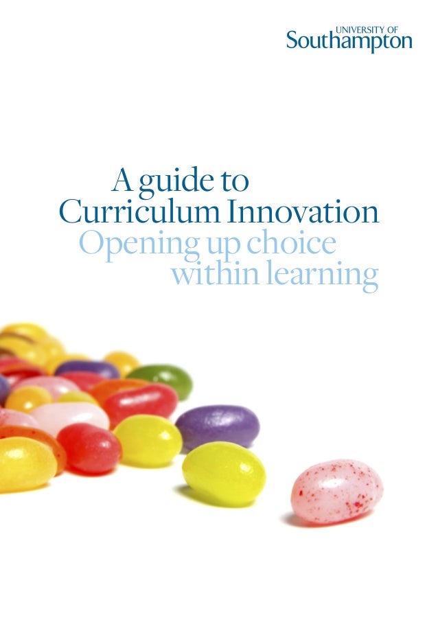 Curriculum innovation guidance booklet