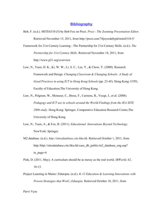 Curriculum Innovative Practices for MITE6310