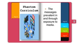 Page 07
Page 06
Page 05
Page 01
Page 04
Page 02
Page 03
Phantom
Curriculum
 The
messages
prevalent in
and through
exposure to
media.
 