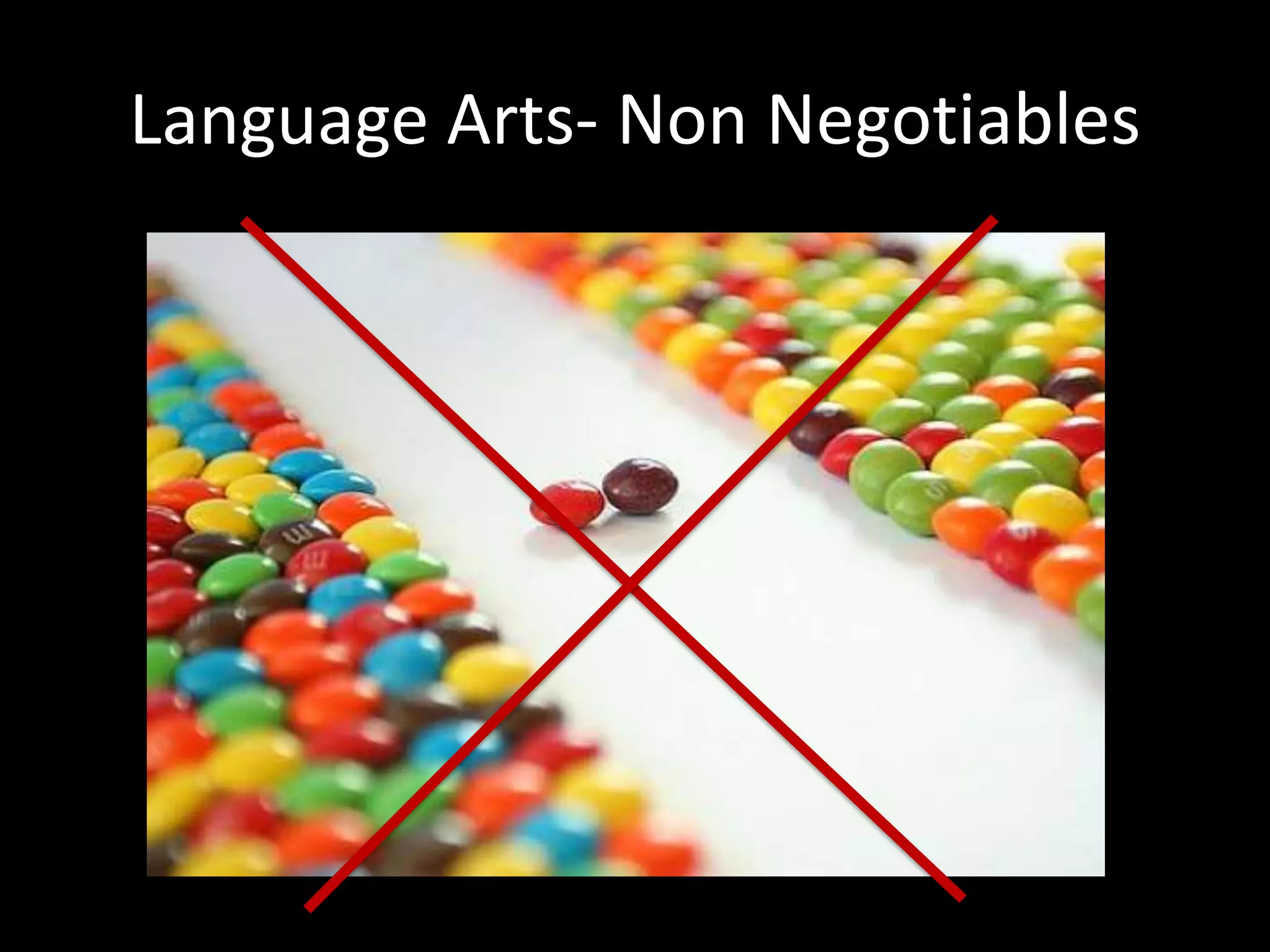 Language Arts- Non Negotiables