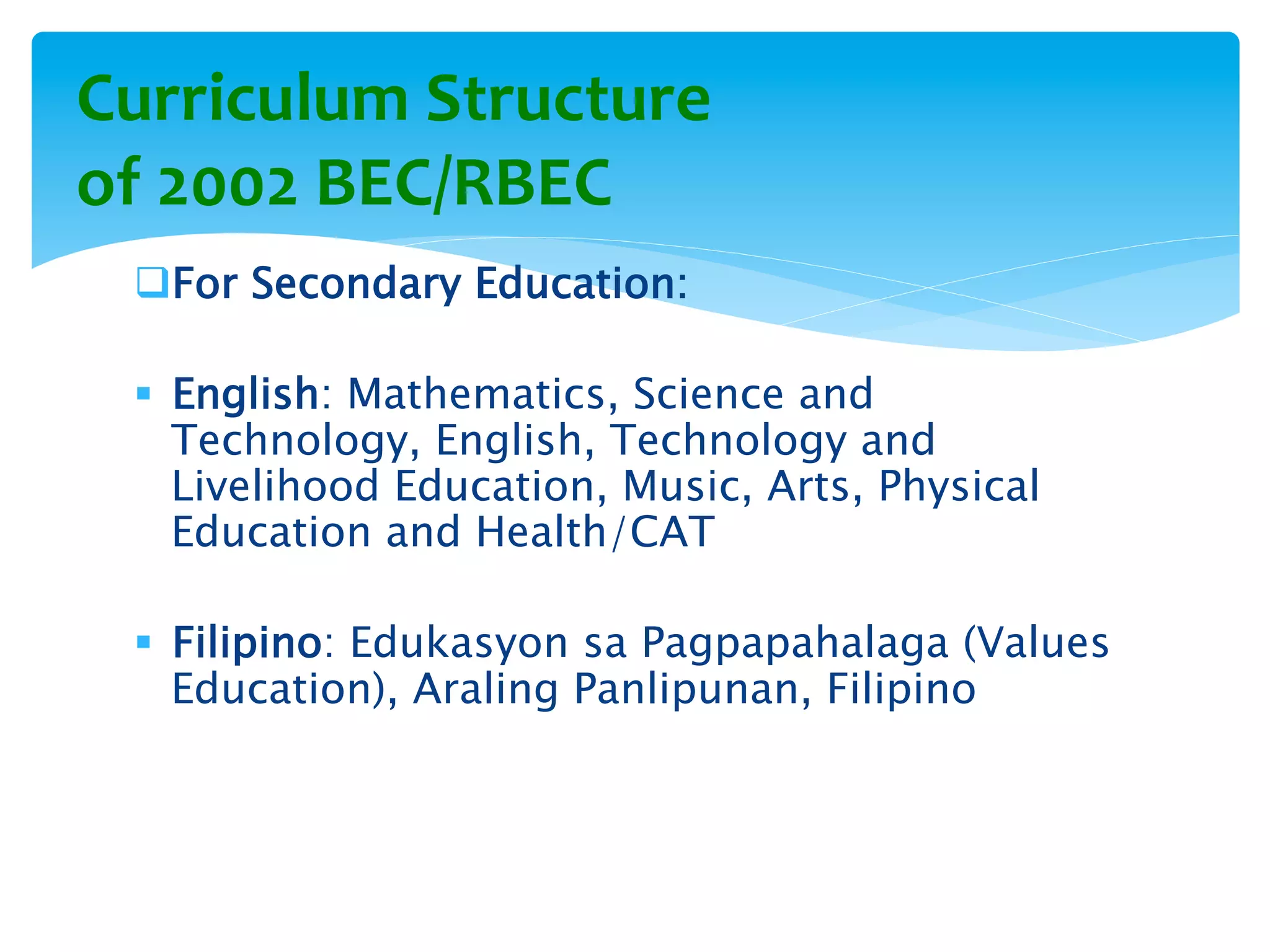 Curriculum models (Philippines' Curriculum Models) | PDF