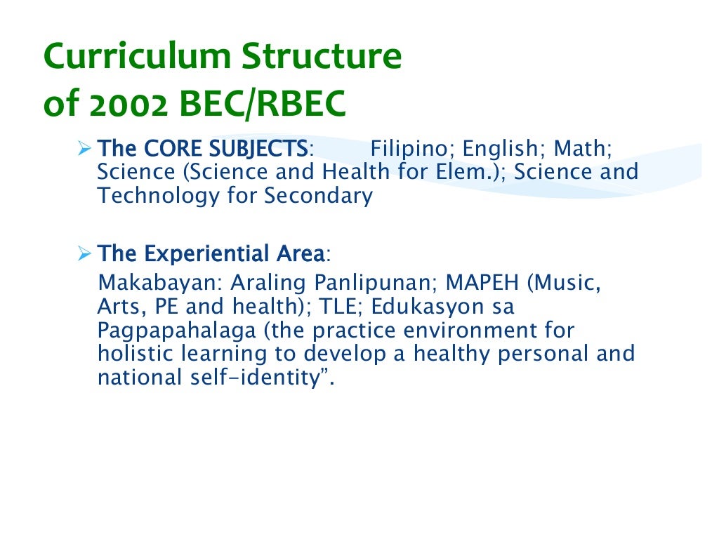 Curriculum models (Philippines' Curriculum Models)