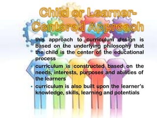 approaches to curriculum design | PPTX