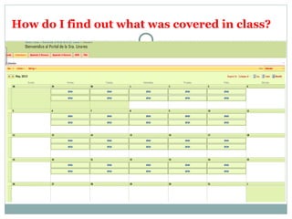 How do I find out what was covered in class? 
 