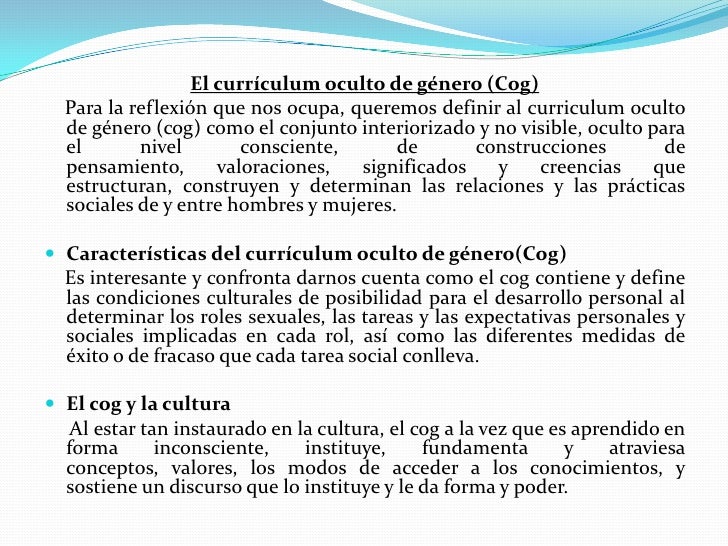 Curriculum oculto