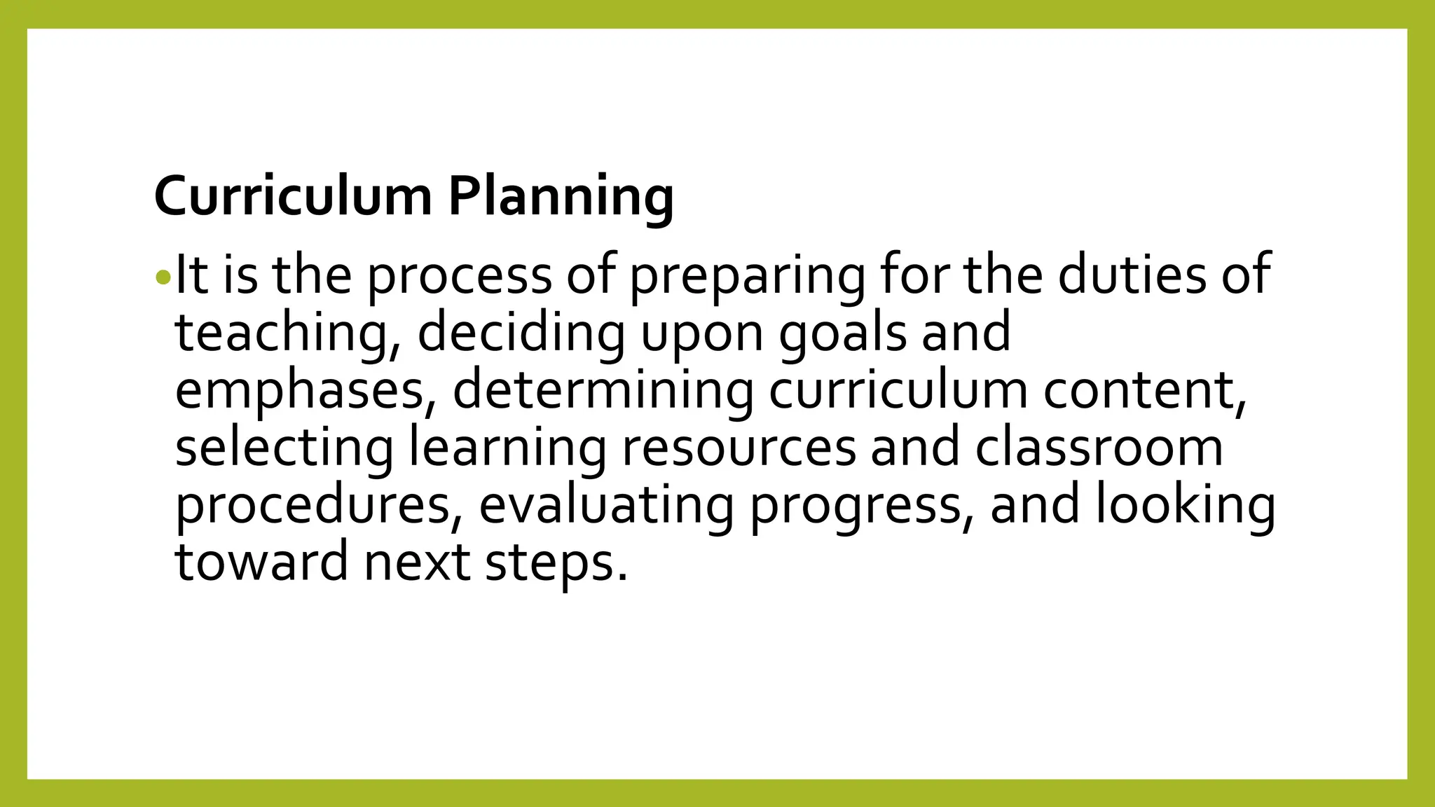 Curriculum Planning Curriculum Development Curriculum Laboratory Pptx