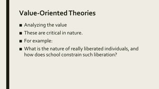 THEORIES OF CURRICULUM AND THEIR MAJOR STRUCTURE | PPTX