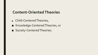 THEORIES OF CURRICULUM AND THEIR MAJOR STRUCTURE | PPTX