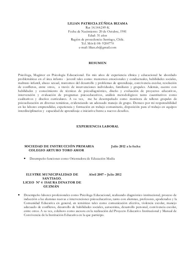 Anna De Simone Psicologa Curriculum Curriculum psicóloga educacional
