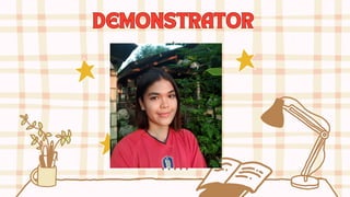 IIIII
DEMONSTRATOR
DEMONSTRATOR
.
 