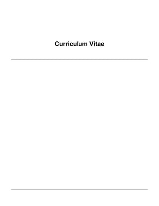 Curriculum Vitae

 