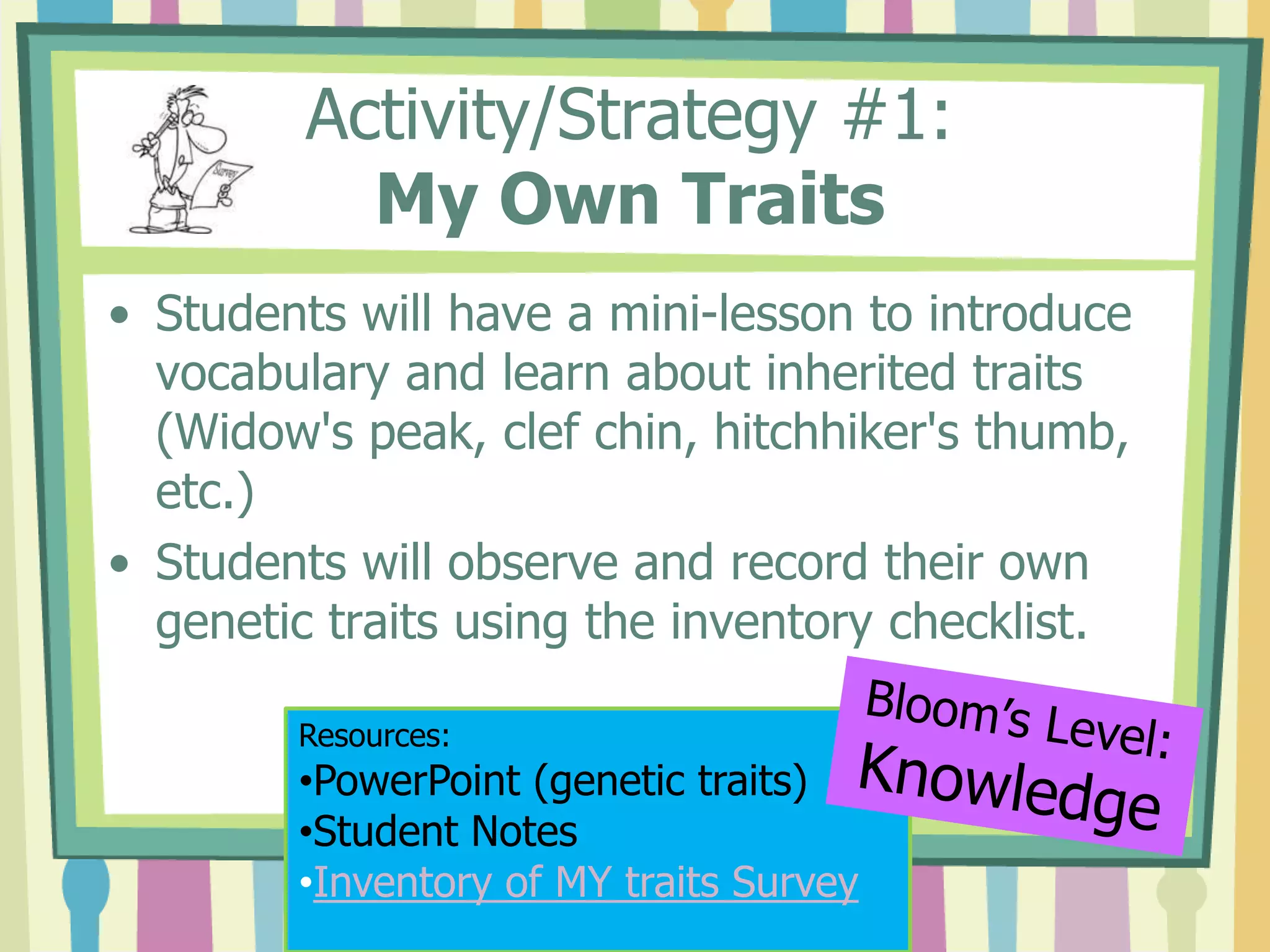 Graphing Traits Unit | PPT