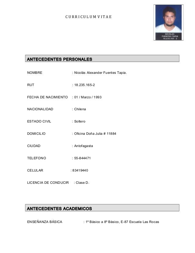curriculum vitae vacio para rellenar curriculum vitae vacio para rellenar