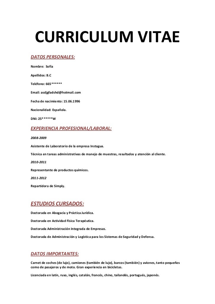 curriculum vitae 1 728