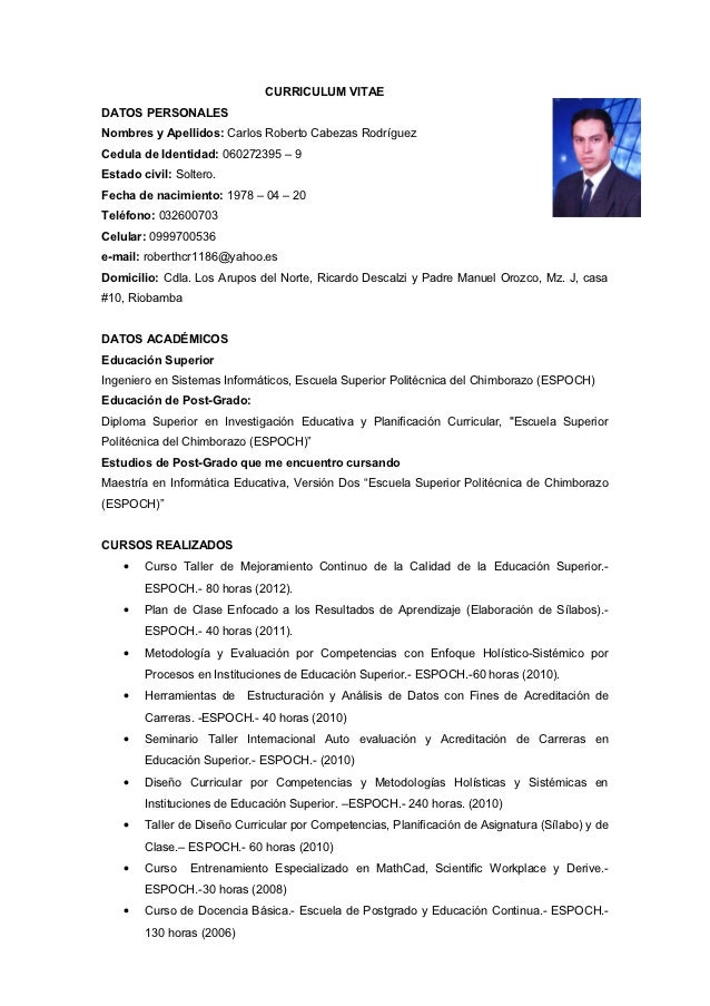 Curriculum vitae