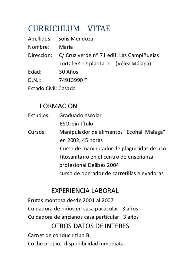 mi primer curriculum vitae sin experiencia mi primer curriculum vitae sin experiencia