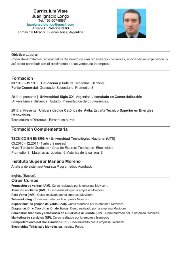 Curriculum Vitae 2015 Argentina Old Granellodisenape Org