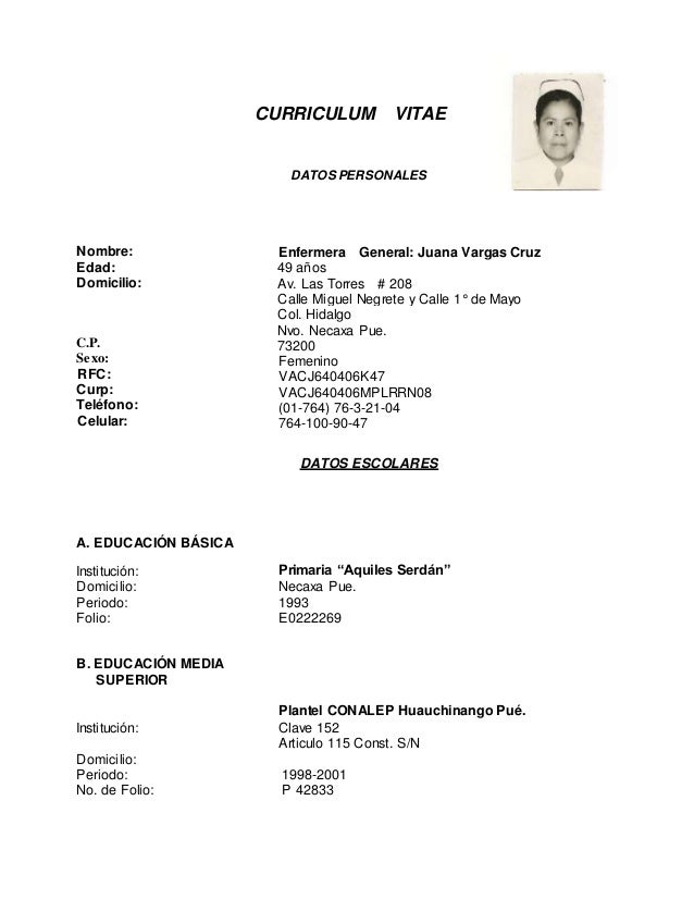 modelos de curriculum vitae de una enfermera modelos de curriculum vitae de una enfermera