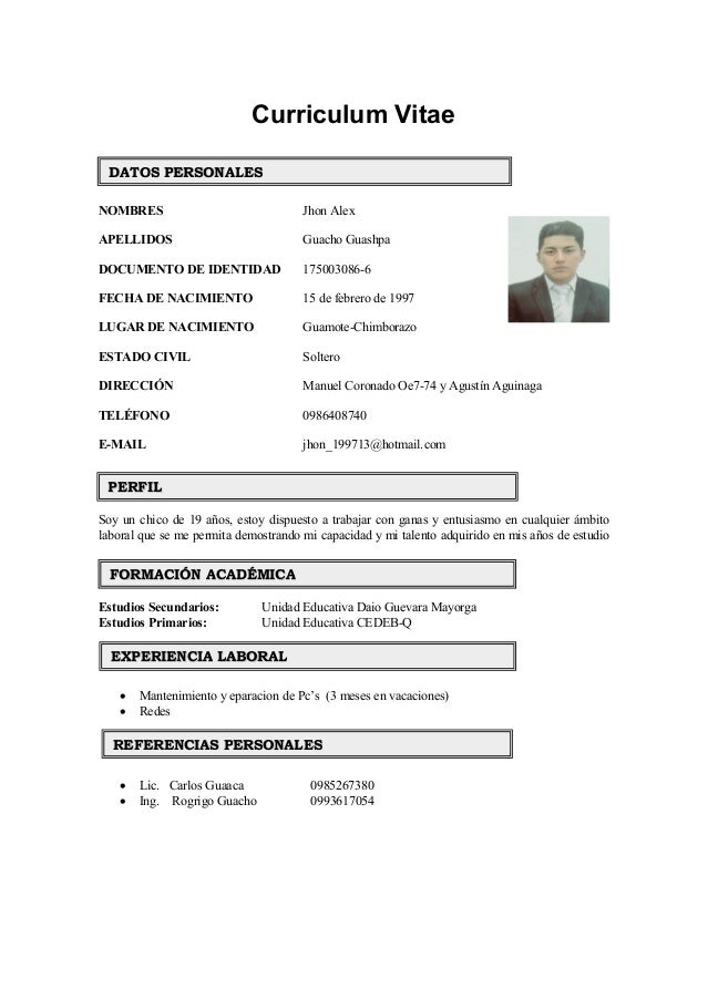 Curriculum vitae