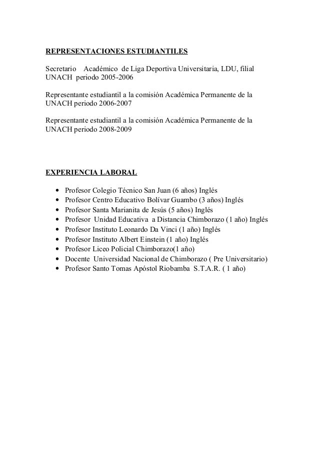 Curriculum vitae armando