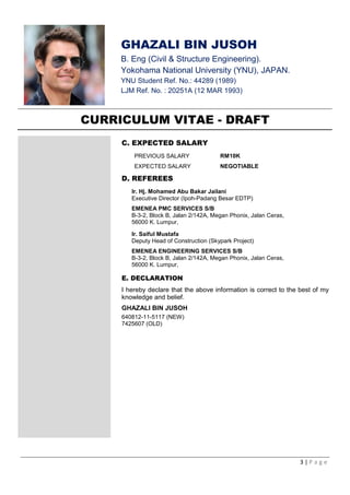 Curriculum vitae (draft) | PDF