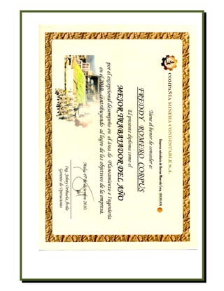 Curriculum Vitae de Freddy Romero Corpus