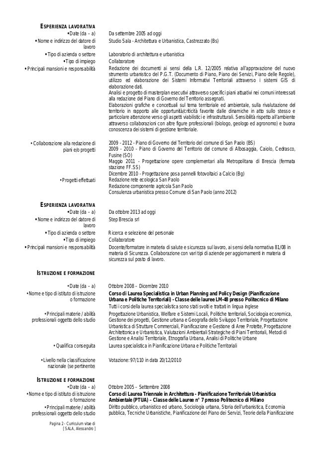 curriculum vitae aggiornamento ottobre 2013 2 638