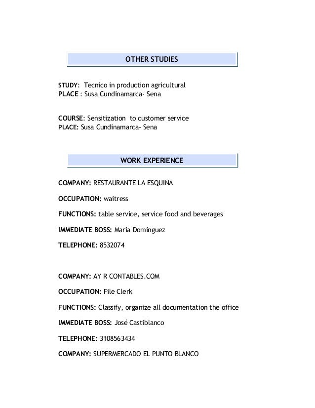 Curriculum vitae questions picture