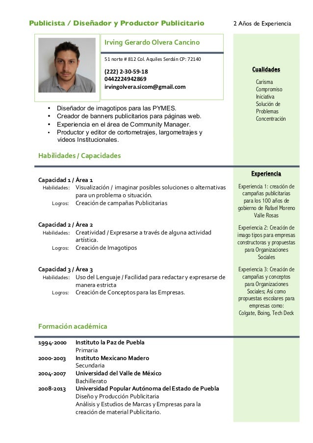 curriculum vitae irving gerardo olvera cancino 1 638