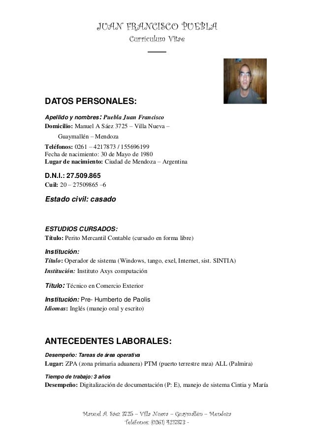 Curriculum vitae juan ok