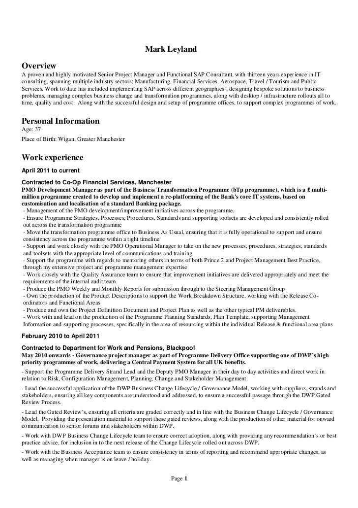 Cv presentation pdf picture