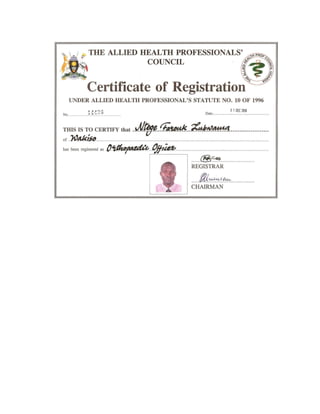 Curriculumvitae ntegefarouk