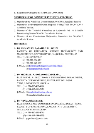 Curriculum vitae of adaramola laspotech-b | PDF