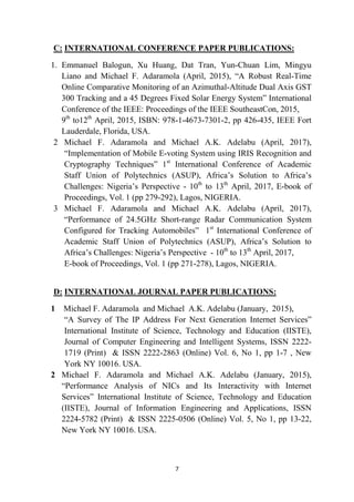 Curriculum vitae of adaramola laspotech-b | PDF