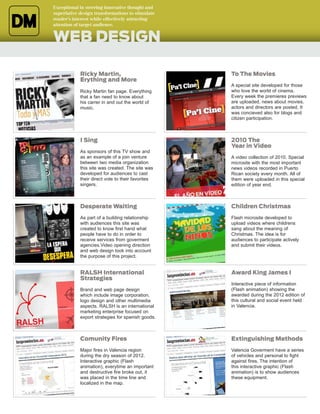 Design and redesign of media corporate identity and image,
to create consistency in the different areas of publication.
In addition, strategic logo design, to ensuring the brands
continuance with audiences through social networks.


BRAND BUILDING
 