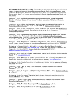 Curriculum vitae summary | PDF
