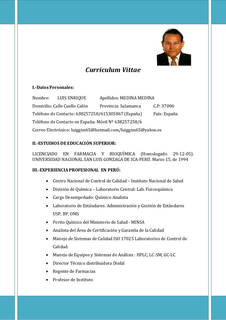 Curriculum vittae, PhD. Luis Enrique Medina Medina. docx