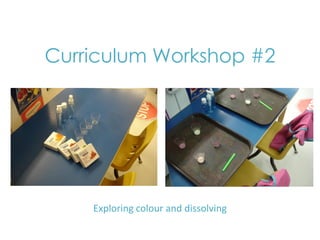 Curriculum Workshop #2




    Exploring colour and dissolving
 