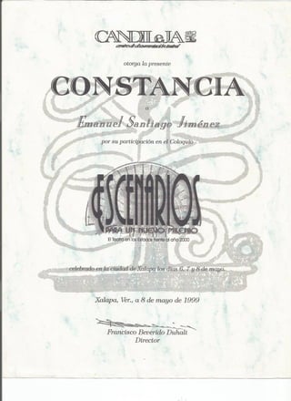 Curriculum artistico