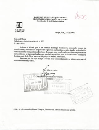 Curriculum artistico