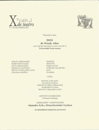 Curriculum artistico