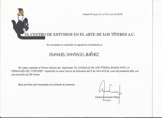 Curriculum artistico