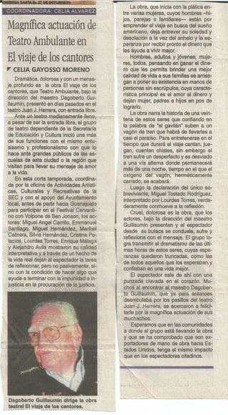 Curriculum artistico