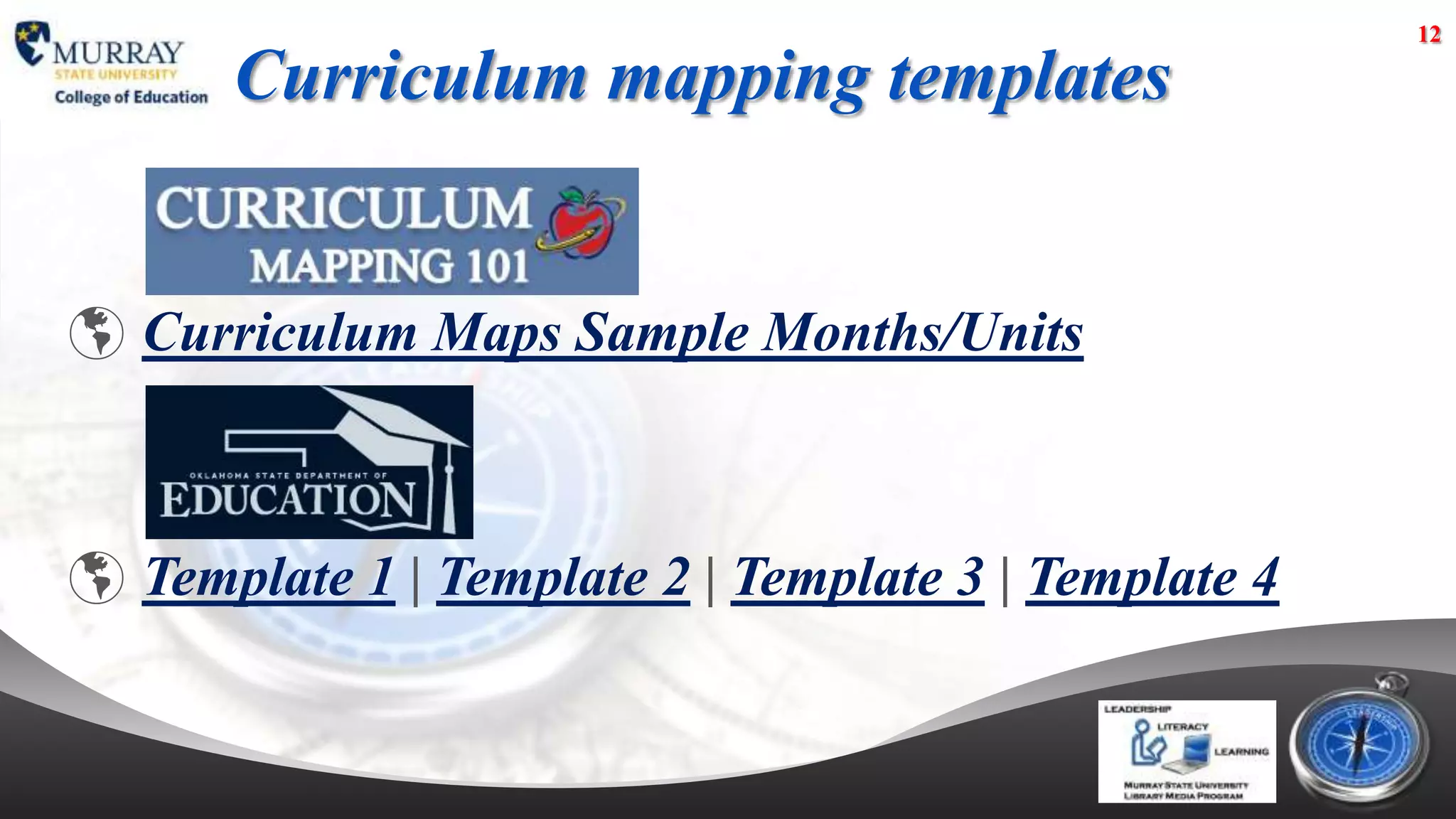 12

      Curriculum mapping templates


 Curriculum Maps Sample Months/Units



 Template 1 | Template 2 | Template 3 | Template 4
 
