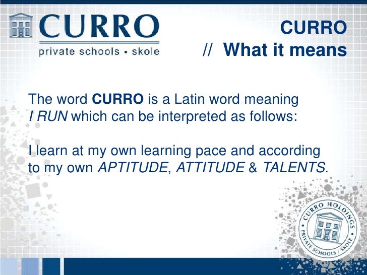 Curro information evening century city