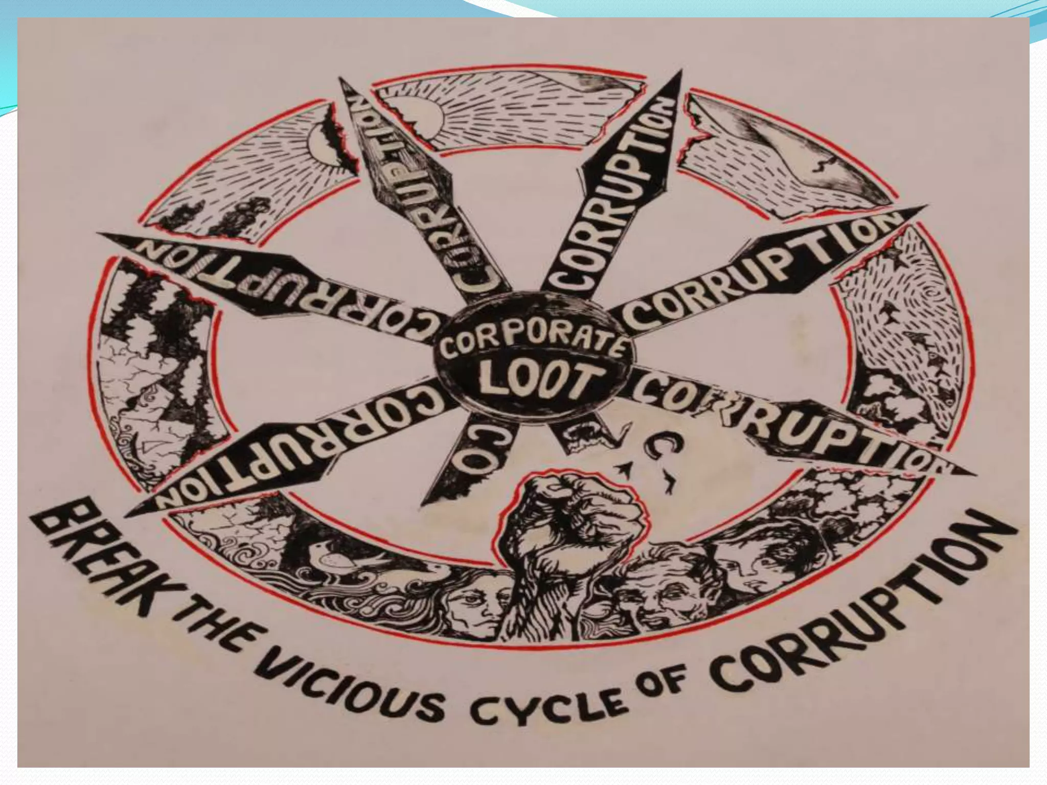 Gift giving in many village traditions, for example, is not considered corruption as the transaction is transparent and not secret; the scale is modest, not life-changing; the benefits are usually shared with the community, for example the council of elders; and thepublic rights are not violated.If only corruption were this obvious...